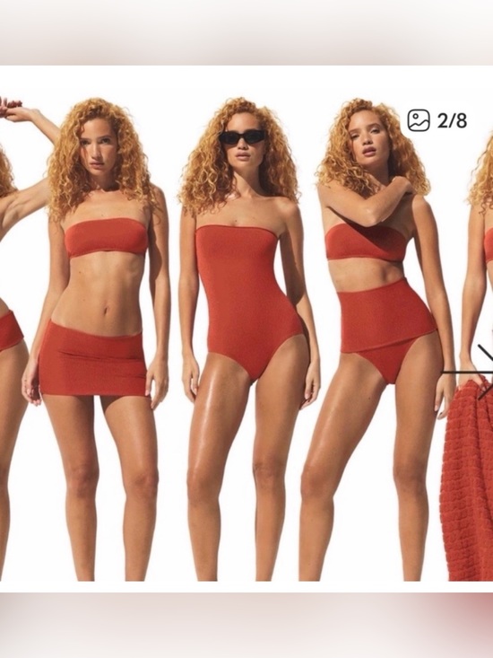 SKIMS Other - NWOT SKIMS Terra convertible high waist swim bottom one piece terra size medium